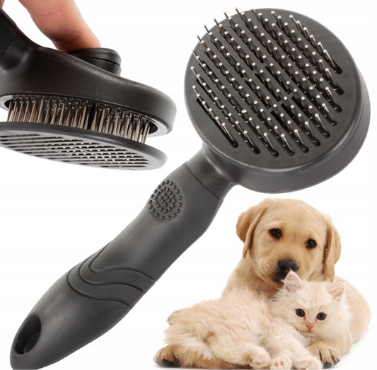 Fellfreunde™ Premium-Hunde- Katzenbürste – Entfernt Unterfell & lose Haare sanft