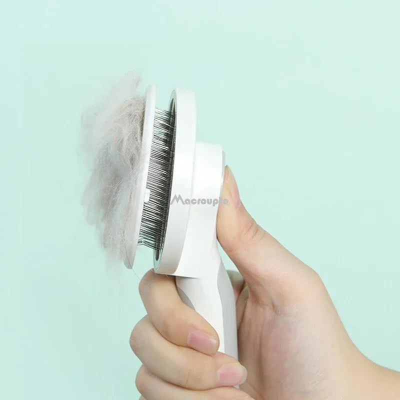 Fellfreunde™ Premium-Hunde- Katzenbürste – Entfernt Unterfell & lose Haare sanft